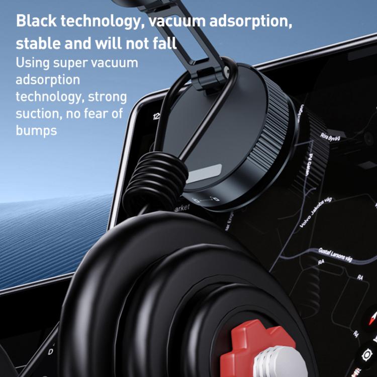 Q11 Vacuum Adsorption Foldable Magnetic Car Holder(Black) - Universal Car Holders by buy2fix | Online Shopping UK | buy2fix