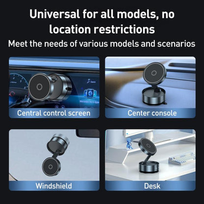 Q11 Vacuum Adsorption Foldable Magnetic Car Holder(Black) - Universal Car Holders by buy2fix | Online Shopping UK | buy2fix