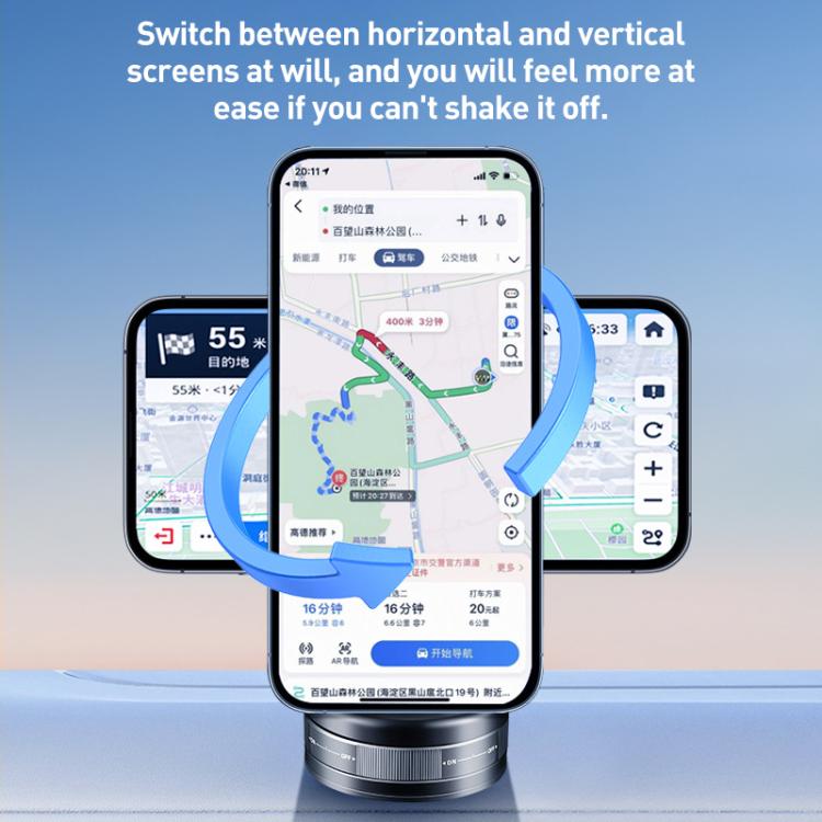 S11 Multifunctional Suction Cup Folding Car Phone Holder(Tarnish) - Universal Car Holders by buy2fix | Online Shopping UK | buy2fix