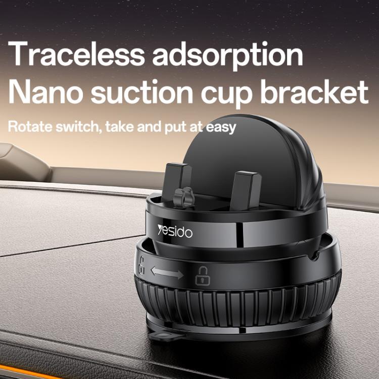 Yesido C272 360 Degree Rotating Car Center Console Phone Holder(Black) - Universal Car Holders by Yesido | Online Shopping UK | buy2fix