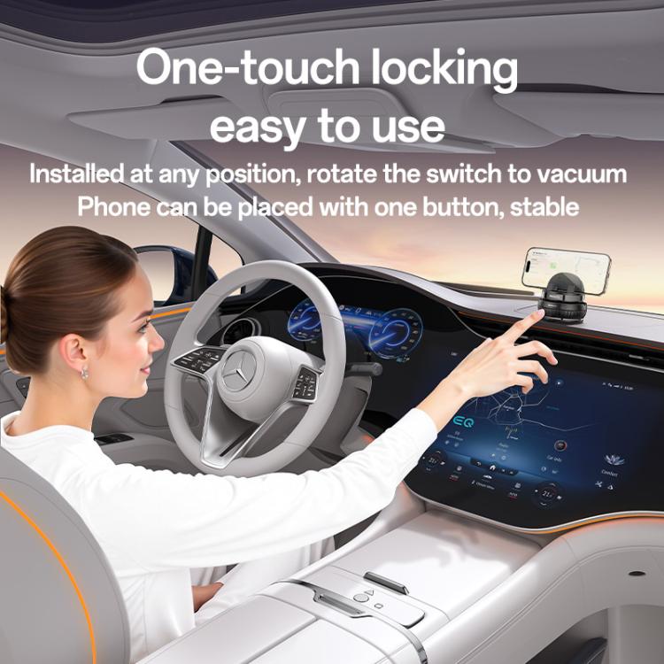 Yesido C272 360 Degree Rotating Car Center Console Phone Holder(Black) - Universal Car Holders by Yesido | Online Shopping UK | buy2fix