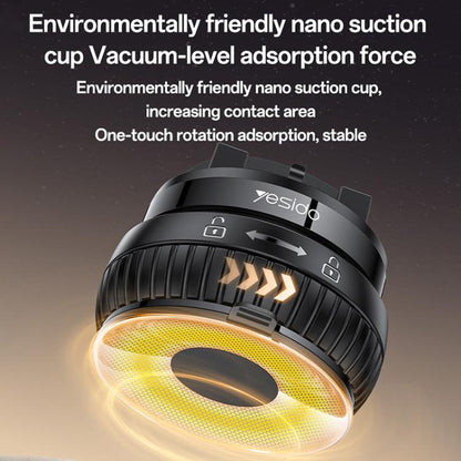 Yesido C272 360 Degree Rotating Car Center Console Phone Holder(Black) - Universal Car Holders by Yesido | Online Shopping UK | buy2fix