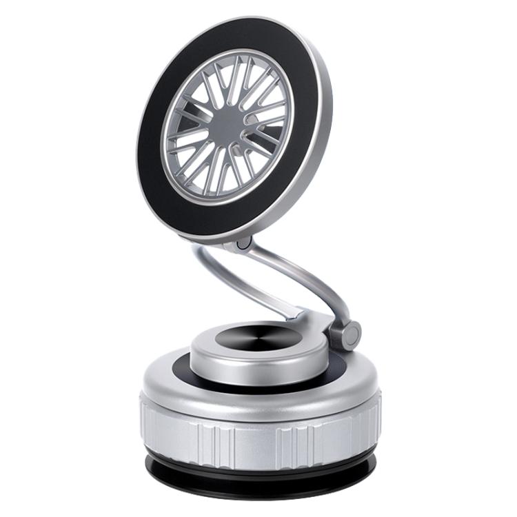 G511 360 Degree Rotating Vacuum Adsorption Magnetic Car Phone Holder(Silver) - Universal Car Holders by buy2fix | Online Shopping UK | buy2fix