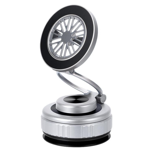 G511 360 Degree Rotating Vacuum Adsorption Magnetic Car Phone Holder(Silver) - Universal Car Holders by buy2fix | Online Shopping UK | buy2fix