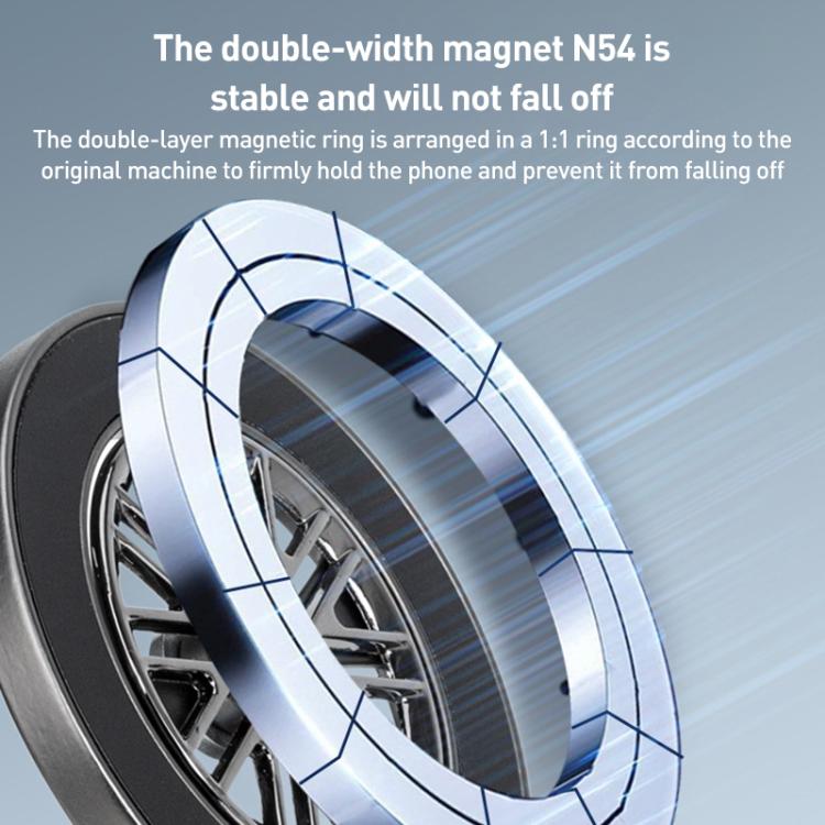 G511 360 Degree Rotating Vacuum Adsorption Magnetic Car Phone Holder(Silver) - Universal Car Holders by buy2fix | Online Shopping UK | buy2fix