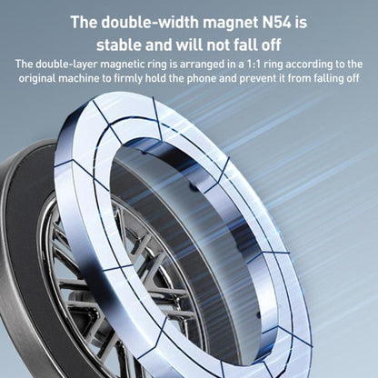 G511 360 Degree Rotating Vacuum Adsorption Magnetic Car Phone Holder(Tarnish) - Universal Car Holders by buy2fix | Online Shopping UK | buy2fix