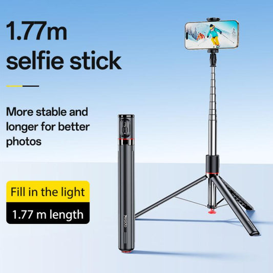 Yesido SF30 Integrated Jumping Stick Bluetooth Remote Control Selfie Stick(Black) - Selfie Sticks by Yesido | Online Shopping UK | buy2fix