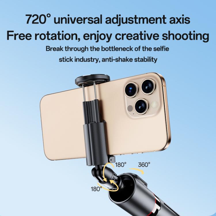 Yesido SF30 Integrated Jumping Stick Bluetooth Remote Control Selfie Stick(Black) - Selfie Sticks by Yesido | Online Shopping UK | buy2fix