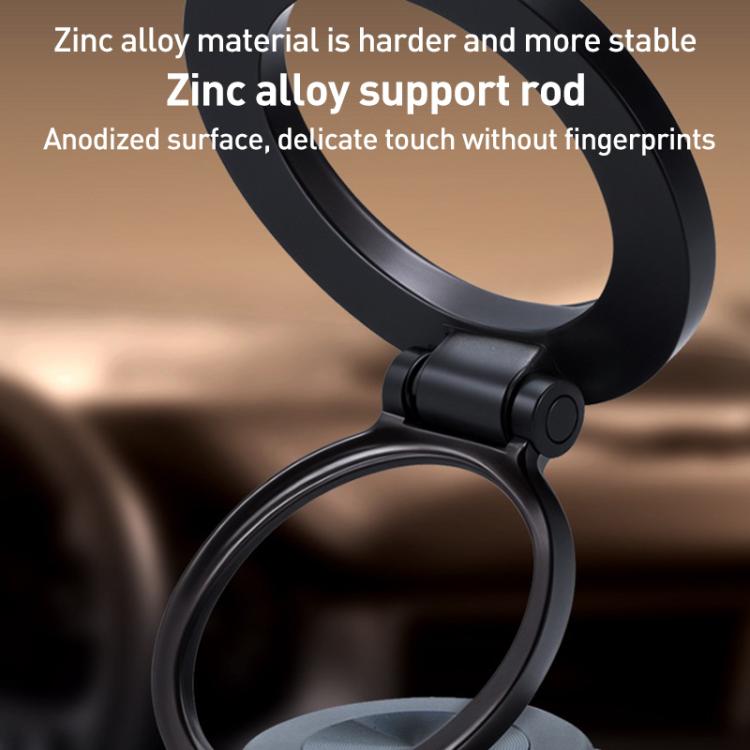 G512 Multifunctional Vacuum Double-Sided Magnetic Car Phone Holder(Silver) - Universal Car Holders by buy2fix | Online Shopping UK | buy2fix