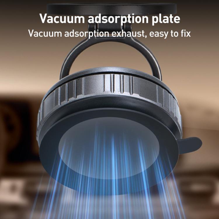 G512 Multifunctional Vacuum Double-Sided Magnetic Car Phone Holder(Silver) - Universal Car Holders by buy2fix | Online Shopping UK | buy2fix