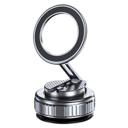 G712 Vacuum Adsorption Foldable Magnetic Car Phone Holder(Silver) - Universal Car Holders by buy2fix | Online Shopping UK | buy2fix