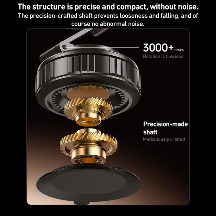 G712 Vacuum Adsorption Foldable Magnetic Car Phone Holder(Silver) - Universal Car Holders by buy2fix | Online Shopping UK | buy2fix