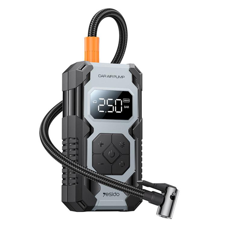 Yesido VC12 7800mAh Multi-function Car Air Pump Car Tires Cordless Tire Inflator(Black) - Inflatable Pump by Yesido | Online Shopping UK | buy2fix