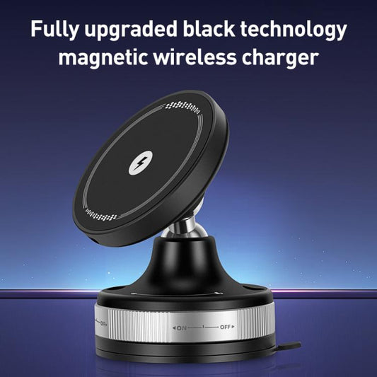 CC-T29W 360 Degree Rotating MagSafe Magnetic Car Phone Holder(Black) - Wireless Charger Holders by buy2fix | Online Shopping UK | buy2fix