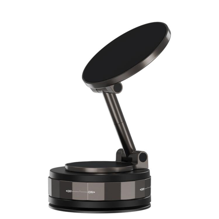 CC-T30-2F Vacuum Adsorption Alloy Magnetic Car Phone Holder(Black) - Universal Car Holders by buy2fix | Online Shopping UK | buy2fix