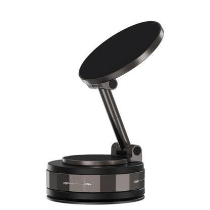CC-T30-2F Vacuum Adsorption Alloy Magnetic Car Phone Holder(Black) - Universal Car Holders by buy2fix | Online Shopping UK | buy2fix