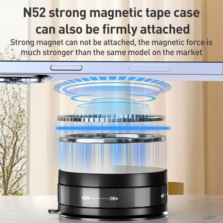 CC-T31 Vacuum Adsorption Magnetic Car Phone Holder(Black) - Universal Car Holders by buy2fix | Online Shopping UK | buy2fix