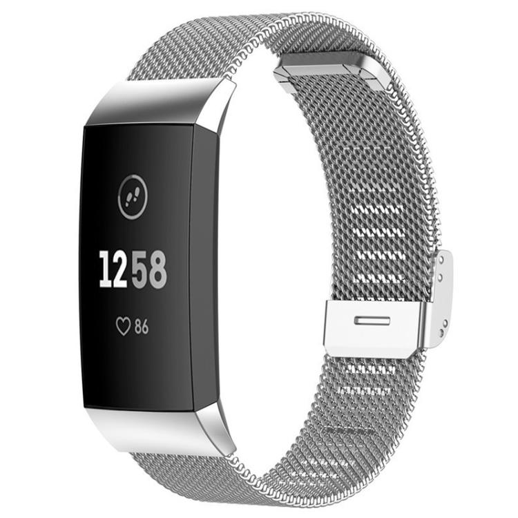 For Fitbit Charge 4 / 3 xDfind Milanese Metal Buckle Watch Band(Silver) - Watch Bands by xDfind | Online Shopping UK | buy2fix