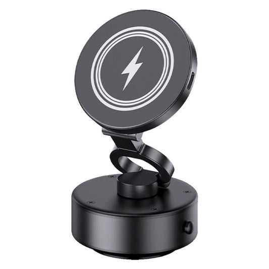 D1 15W Electric Vacuum Adsorption Car Wireless Charging Phone Holder(Black) - Wireless Charger Holders by buy2fix | Online Shopping UK | buy2fix