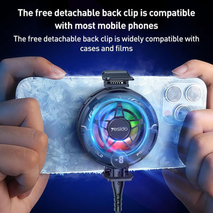 Yesido C226 Semiconductor Refrigeration Magnetic Universal Phone Radiator(Black) - Cooling Fan Radiator by Yesido | Online Shopping UK | buy2fix