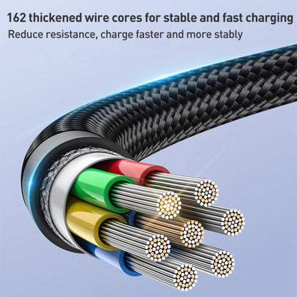 Yesido CA137C 66W USB to Type-C Streamer Light Data Cable, Length: 1.2m(Grey) - USB-C & Type-C Cable by Yesido | Online Shopping UK | buy2fix