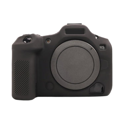 For Canon EOS R5 Mark II / R5II Glossy Soft Silicone Protective Case(Black) - Protective Case by buy2fix | Online Shopping UK | buy2fix