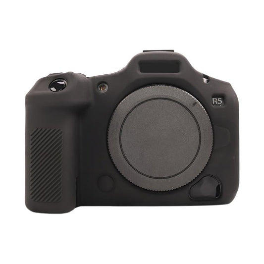 For Canon EOS R5 Mark II / R5II Glossy Soft Silicone Protective Case(Black) - Protective Case by buy2fix | Online Shopping UK | buy2fix
