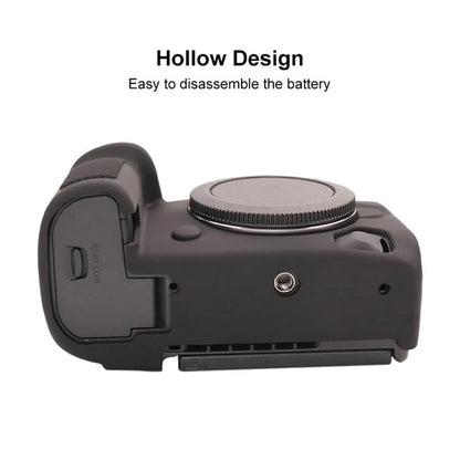 For Canon EOS R5 Mark II / R5II Glossy Soft Silicone Protective Case(Black) - Protective Case by buy2fix | Online Shopping UK | buy2fix