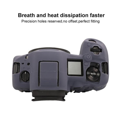 For Canon EOS R5 Mark II / R5II Glossy Soft Silicone Protective Case(Blue) - Protective Case by buy2fix | Online Shopping UK | buy2fix