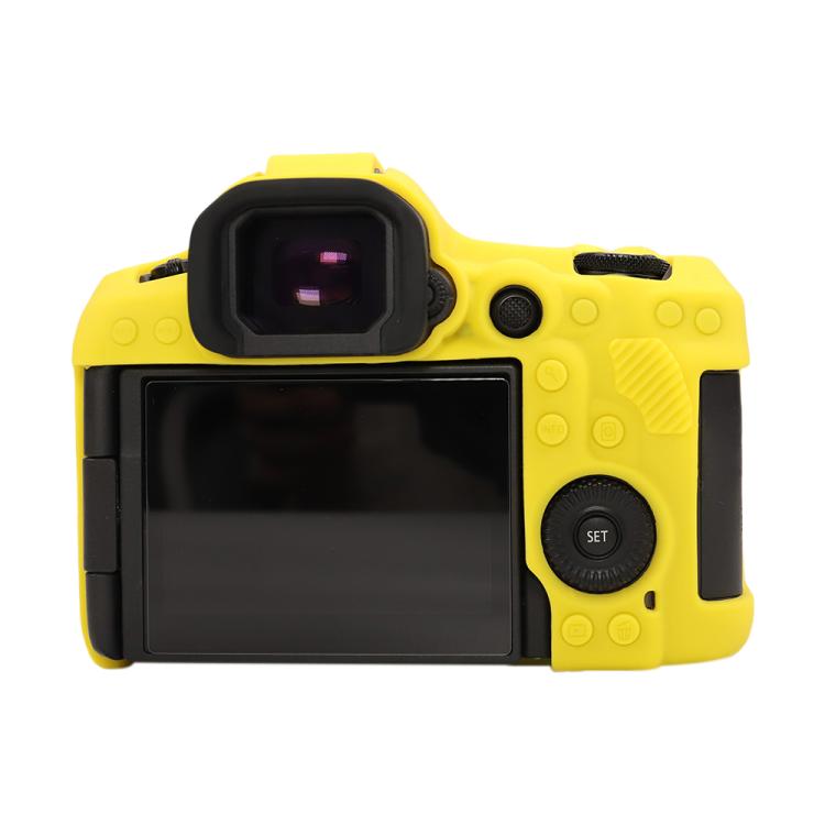 For Canon EOS R5 Mark II / R5II Glossy Soft Silicone Protective Case(Yellow) - Protective Case by buy2fix | Online Shopping UK | buy2fix