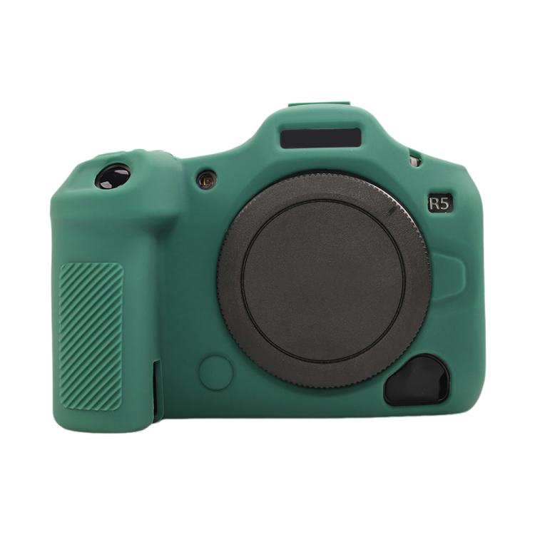 For Canon EOS R5 Mark II / R5II Glossy Soft Silicone Protective Case(Green) - Protective Case by buy2fix | Online Shopping UK | buy2fix