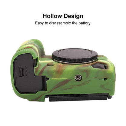 For Canon EOS R5 Mark II / R5II Glossy Soft Silicone Protective Case(Camouflage) - Protective Case by buy2fix | Online Shopping UK | buy2fix