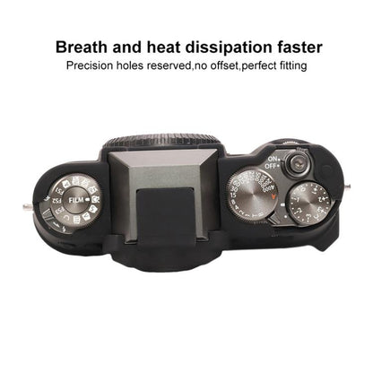 For FUJIFILM X-T50 Glossy Soft Silicone Protective Case(Black) - Protective Case by buy2fix | Online Shopping UK | buy2fix