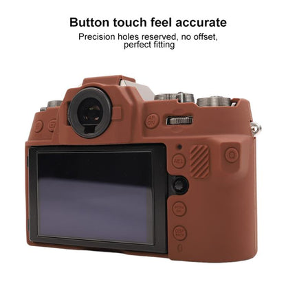 For FUJIFILM X-T50 Glossy Soft Silicone Protective Case(Coffee) - Protective Case by buy2fix | Online Shopping UK | buy2fix