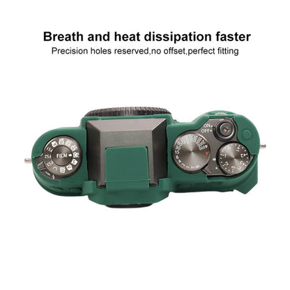 For FUJIFILM X-T50 Glossy Soft Silicone Protective Case(Green) - Protective Case by buy2fix | Online Shopping UK | buy2fix