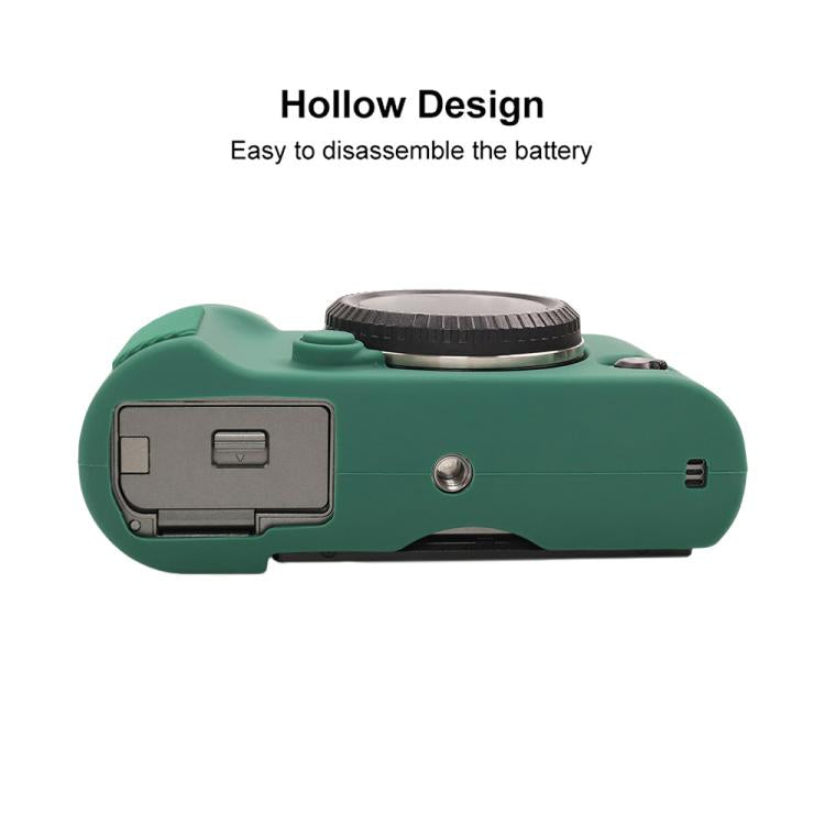 For FUJIFILM X-T50 Glossy Soft Silicone Protective Case(Green) - Protective Case by buy2fix | Online Shopping UK | buy2fix