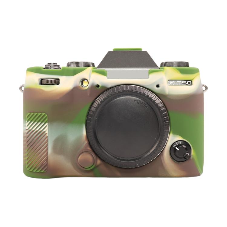 For FUJIFILM X-T50 Glossy Soft Silicone Protective Case(Camouflage) - Protective Case by buy2fix | Online Shopping UK | buy2fix