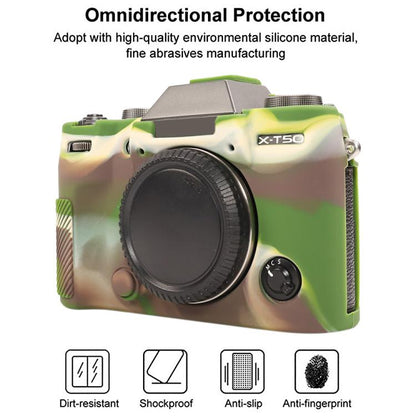 For FUJIFILM X-T50 Glossy Soft Silicone Protective Case(Camouflage) - Protective Case by buy2fix | Online Shopping UK | buy2fix