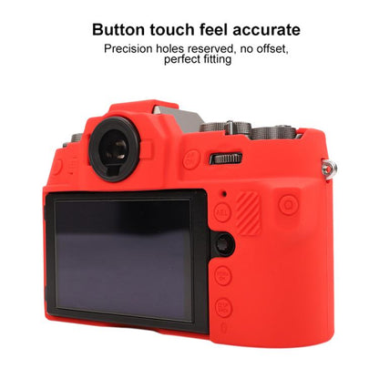 For FUJIFILM X-T50 Glossy Soft Silicone Protective Case(Red) - Protective Case by buy2fix | Online Shopping UK | buy2fix