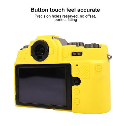 For FUJIFILM X-T50 Glossy Soft Silicone Protective Case(Yellow) - Protective Case by buy2fix | Online Shopping UK | buy2fix