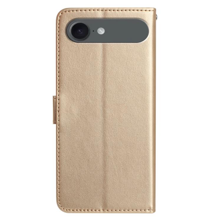 For iPhone Air Rose Flower Embossing Pattern Leather Phone Case(Gold) - iPhone Air Cases by buy2fix | Online Shopping UK | buy2fix