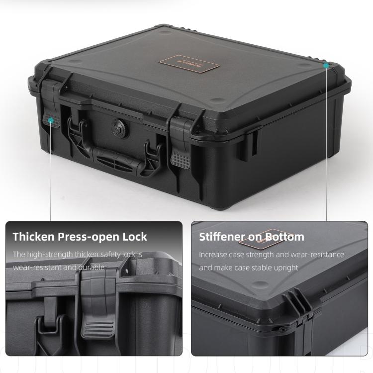 For DJI Mavic 4 Pro Sunnylife Safety Carrying Case Hard Travel Case Large Capacity Waterproof Shock-proof Box(Black) - Backpacks & Bags by Sunnylife | Online Shopping UK | buy2fix