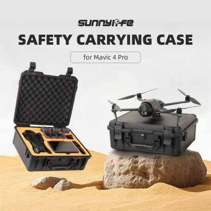 For DJI Mavic 4 Pro Sunnylife Safety Carrying Case Hard Travel Case Large Capacity Waterproof Shock-proof Box(Black) - Backpacks & Bags by Sunnylife | Online Shopping UK | buy2fix