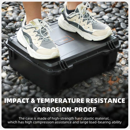 For DJI Mavic 4 Pro Sunnylife Safety Carrying Case Hard Travel Case Large Capacity Waterproof Shock-proof Box(Black) - Backpacks & Bags by Sunnylife | Online Shopping UK | buy2fix