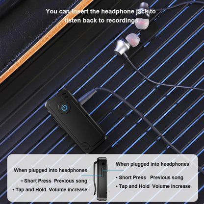 M01 Clip-on Digital Voice Recording Pen No Memory(Black) - Recording Pen by buy2fix | Online Shopping UK | buy2fix