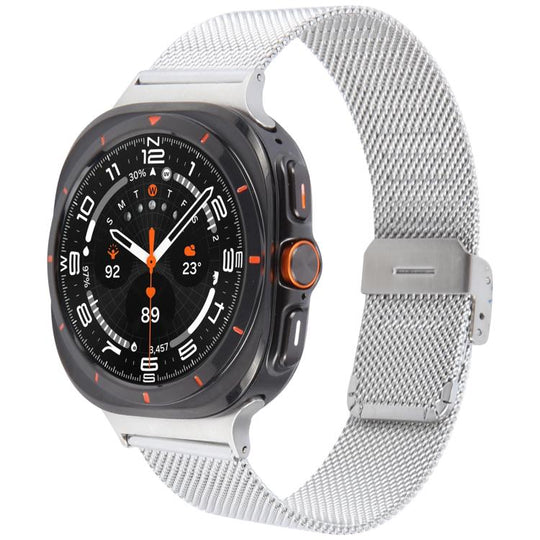 For Galaxy Watch Ultra2 2026 / 2025 / 1 2024 Milanese Integrated Buckle Metal Watch Band(Silver)