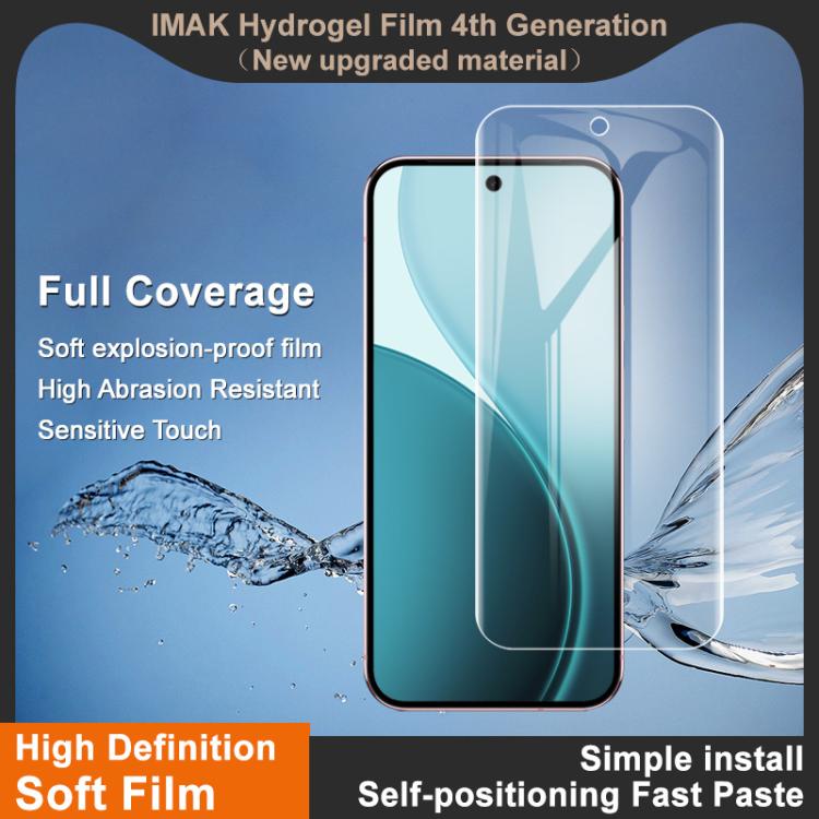 For Google Pixel 10 / 10 Pro imak 4th Generation Full Coverage Screen Hydrogel Film, Support Fingerprint Unlocking - Google Tempered Glass by imak | Online Shopping UK | buy2fix