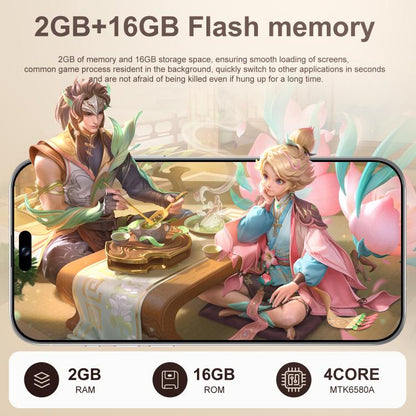 C16 Pro Max / A88-B, 2GB+16GB, 6.58 inch Android 8.1 MTK6580A Quad Core, Network: 3G, Dual SIM, Plug:UK Plug(White) -  by buy2fix | Online Shopping UK | buy2fix