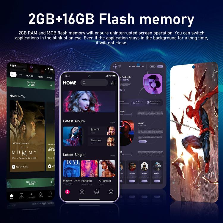 Hot 50 Pro / ZKU217, 2GB+16GB, 6.56 inch Android 8.1 MTK6580A Quad Core, Network: 3G, Dual SIM, Plug:UK Plug(Silver) - Other by buy2fix | Online Shopping UK | buy2fix