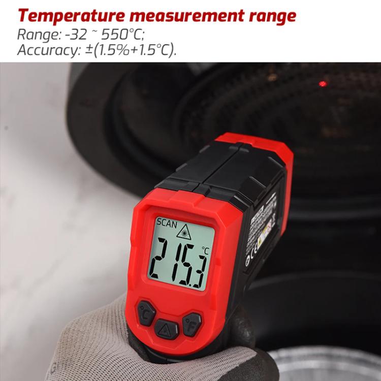 TRSI TA600B+ Infrared Thermometer Measuring Range -32 to 550 Degrees Celsius - Thermostat & Thermometer by TASI | Online Shopping UK | buy2fix